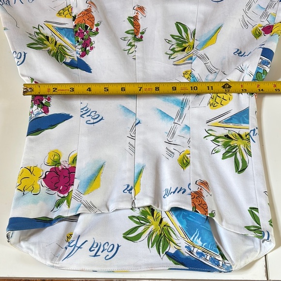 Robin Jordan Strapless Dress with Floral and Nautical Print - Picture 8 of 9